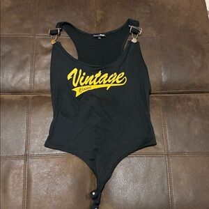 Black Tank body suit